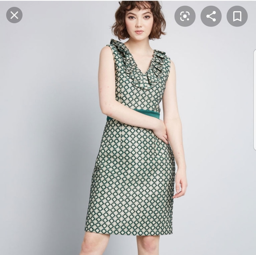 Anna Sui x Modcloth Admiring Eyes Sheath Dress